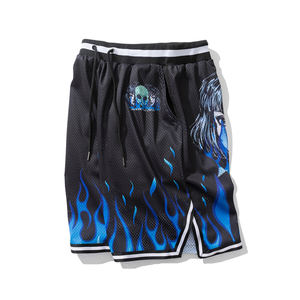 Vêtements de basket-ball en gros Shorts de basket-ball Vêtements de sport en maille pour hommes de grande taille Polyester de couleur personnalisée - Product Image 3