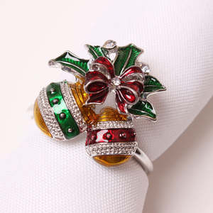 Anillos de Servilleta de Metal Modernos y Lujosos Diseñados para Agregar Encanto a las Mesas de Comedor y Decoraciones de Bodas - Product Image 1