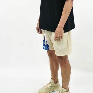 High Street Short en maille de basket-ball décontracté pour hommes Logo personnalisé Impression par transfert de chaleur Taille élastique personnalisable Séchage rapide - Product Image 5