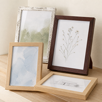 Lot de 5 cadres photo créatifs en MDF, faits à la main, avec impression UV, tailles mixtes 4x6", 5x7", 6x8", 8x10", découpe au laser en bois, vente en gros directe usine