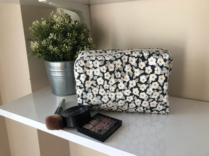 Cute Make Up <b>Travel</b> Bag Woman Quilted Cosmetics Zippered Make Up Best Friend Gift Toiletry <b>Organizer</b> Small Cosmetic Bag - Product Image 3