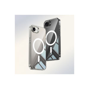 Coque rigide transparente premium compatible MagSafe pour iPhone 16E, gaufrée, protection antichoc pour téléphone - Product Image 5