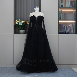 Short Black Dress with Sleeves - Formal Elegant Design