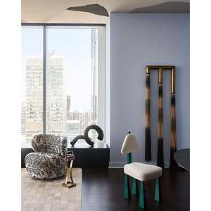 Modern <b>Boho</b> Statement Piece Neutral Macrame <b>Wall</b> <b>Hanging</b> Handwoven Mexican Fiber Art Inspired Lauren Williams Rattan Bohemian - Product Image 1