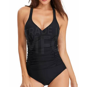 Maillot de bain confortable imprimé solide pour femmes vêtements de plage de qualité supérieure pour adultes et grandes tailles quantité minimale de commande bas - Product Image 1