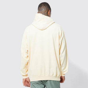 Haute qualité 100% coton éponge française Vintage lavé à l'acide personnalisé broderie Patch hommes sweat à capuche surdimensionné motif imprimé 3XL hiver - Product Image 3