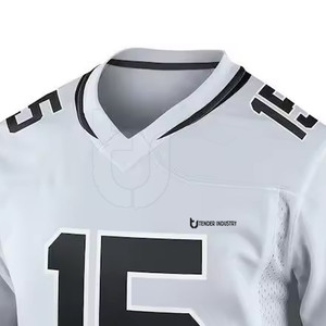 Camisetas de fútbol americano personalizadas OEM de talla grande XL, poliéster transpirable ligero, nuevo diseño, precio bajo - Product Image 4