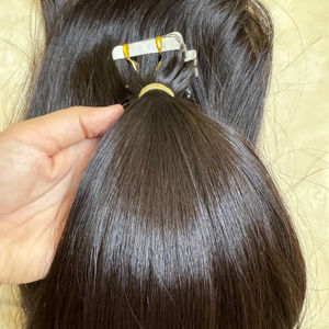 Venta al por mayor de extensiones de cabello liso 100% Remy cinta de cabello humano en la extensión del pelo - Product Image 1