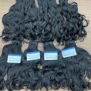 Cheveux ondulés vietnamiens crus non transformés vierges naturels droits paquets de cheveux ondulés naturels prix de gros - Product Image 6