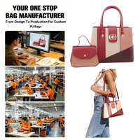 Sac à main en PU pour femme, design géométrique, fermeture à anneau doré, vente en gros QAZA, plusieurs couleurs disponibles pour les détaillants