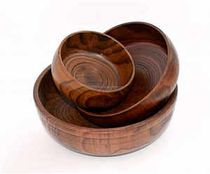 Cuenco de madera de nuevo diseño para ensalada, postre, recién llegado, calidad increíble al mejor precio por exportador, cuenco - Product Image 2