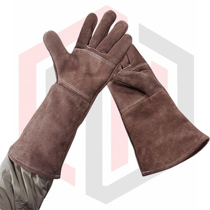 ถุงมือเชื่อมแบบสองด้าน ยอดนิยมและคุณภาพสูง ทนความร้อน ถุงมือหนังสำหรับช่างเชื่อม ถุงมือกันความร้อนสำหรับเตาอบ - Product Image 1