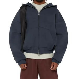 Sudadera con Capucha de Algodón 100% para Hombre, de Alta Calidad, Gruesa, Transpirable, de Secado Rápido, Ajuste Regular, para Invierno, Venta al por Mayor - Product Image 4