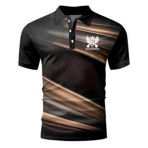 Últimos diseños de camisas de moda para hombres Camisetas polo con estampado personalizado Hombres Sublimación Impreso de talla grande para hombres - Product Image 3