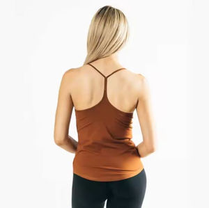 Ropa deportiva para mujer, camiseta sin mangas, entrenamiento de gimnasio, diseño de espalda cruzada, logotipo personalizado, suministro OEM, precio al por mayor, tarifa barata, servicios OEM 2025 - Product Image 2