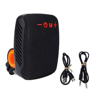 RGB LED Bike Speaker Microphone USB <b>Communication</b> TF Card Feature Durable Plastic Metal Cabinet Battery for Technology - Product Image 1