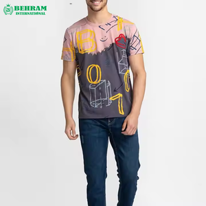 T-shirt pour homme 100% coton écologique à séchage rapide, style unique, coupe classique, streetwear, bonne qualité, 200g, fabriqué à Sialkot - Product Image 4