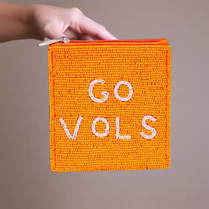 Monedero bordado con cuentas naranjas de alta calidad, bolsa de mano personalizada con cuentas de semillas de MD HANDICRAFTS - Product Image 3