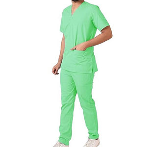 Uniformes Médicos Unisex de Tela, Conjuntos de Trabajo, Ropa de Hospital, Tienda de Mascotas, Trajes de Enfermería para Mujeres y Hombres, Estilo Médico - Product Image 2