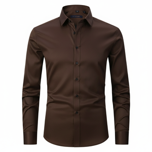 Chemises en lin pour hommes Design uni de luxe Fabriqué au Vietnam Fournisseur d'usine - Product Image 4