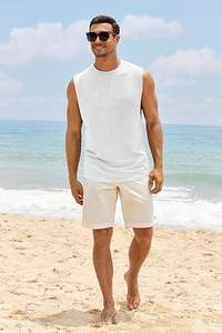 <b>Men</b> sports <b>vest</b> sleeveless <b>gym</b> workout tank top breathable quick dry fitness activewear for running and training - Product Image 3