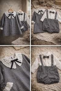 Vestido Infantil de Alta Calidad, 100% Algodón, Certificado Oeko-Tex, Disponible en Stock, Faldas Casuales OEM, Ropa para Niña Pequeña - Product Image 4