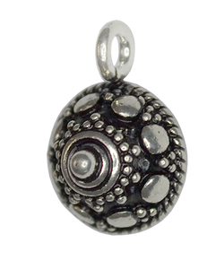 Sterling Silver Small <b>Ethnic</b> Charm Sterling Silver Charms For Bracelets Necklaces Jewelry Findings and Components - Product Image 1