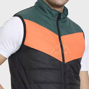 Chaleco de invierno acolchado de nailon y poliéster más vendido para hombre, chaleco de invierno acolchado personalizado para hombre - Product Image 5