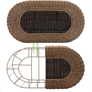 Lit pour chat en rotin à 2 niveaux fait à la main avec coussin doux Cage pour animaux personnalisable du Vietnam HNH Craft Premium Pet Supplier - Product Image 4