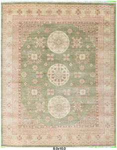 Tapis d'intérieur turc fait main de style moderne, tapis floral vert de qualité supérieure pour salon, vente d'exportateur, commande en gros disponible - Product Image 6