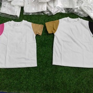 Camiseta de manga corta para niños, camisetas deportivas de algodón con cuello redondo para niños (5-14 años), Camiseta ajustada con cuello redondo | 3XL - Product Image 1