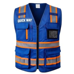 Chaleco de Seguridad Reflectante de Alta Visibilidad con Logotipo Personalizado, Impermeable, con Cremallera y Bolsillos, ENVÍO RÁPIDO - Product Image 1