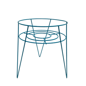 Vente en gros de jardinière ronde en fer en vrac support de jardinière de graine de couleur noire de taille moyenne pour la décoration intérieure et de jardin - Product Image 4