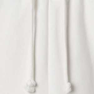 <b>White</b> Color Embroidery Heavy Weight Stacked Flare Sweat Pants Fleece Straight Leg <b>Trousers</b> Vintage Acid Wash Sweatpants for <b>Men</b> - Product Image 5