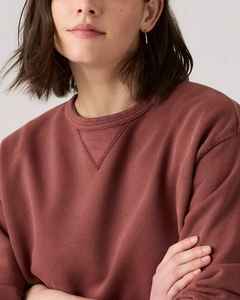 Sudadera pulóver de moda para mujer con logotipo personalizado 350gsm algodón suelto hombro caído Color sólido fin de semana y ropa de fiesta - Product Image 2