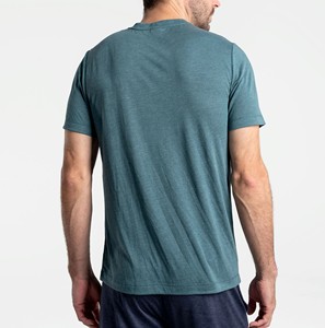 Camiseta de ajuste regular unisex para hombre, último diseño con cuello redondo, manga corta, color oscuro, estampado atlético de algodón/poliéster - Product Image 2