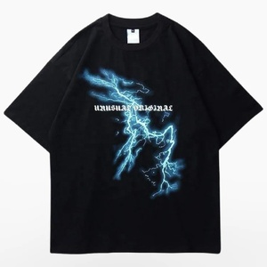 T-shirts en coton de haute qualité pour hommes, impression sérigraphique personnalisée, décontractés, grandes tailles, style cyberpunk, vente en gros - Product Image 4