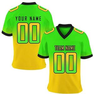 OEM diseño personalizado malla Unisex fútbol americano Jersey transpirable entrenamiento ropa deportiva con mangas cortas mejor servicio a la venta - Product Image 6