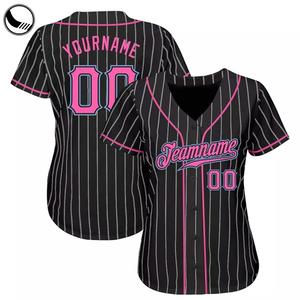Bottond Ensemble d'uniformes de baseball unisexes à impression numérique personnalisable Canada America Sportswear Pinstrip 100% Polyester respirant - Product Image 2