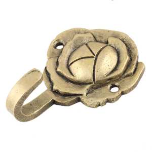 Gancho de baño antiguo de latón Ak, colgador de pared de latón de bronce, gancho de pared de Metal, colgador de abrigos - Product Image 3