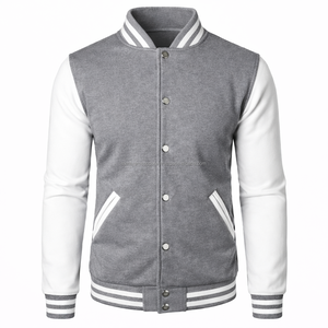 Blouson Bomber Homme Haute Qualité avec Col Montant, Séchage Rapide et Respirant, Motif Lettres en Chenille - Product Image 6