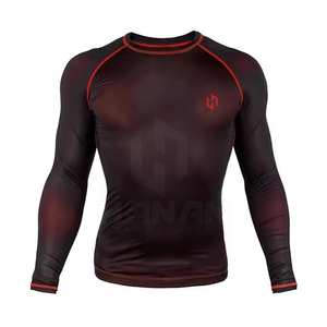 Camisas de compresión para hombre más vendidas, protector contra sarpullidos transpirable a bajo precio en stock para la venta - Product Image 1