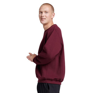 Sweat-shirt unisexe à col rond et épaules tombantes en molleton bouclé pour homme et femme - Product Image 3