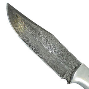 มีดล่าสัตว์ทำจากเหล็กดามัสกัสพร้อมที่จับไม้ทำด้วยมือสินค้าที่รองรับความต้องการสูง - Product Image 3