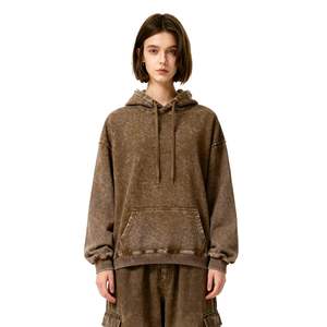 เสื้อฮู้ดครอปทรงพอดีตัว แต่งขอบขาดแบบฟอกสี ลวดลายปักแบบแอพพลิเค่ สไตล์วินเทจ สำหรับผู้ชาย - Product Image 6