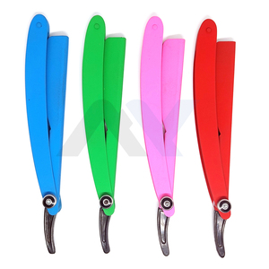 Navaja de Afeitar Profesional Plegable para Barbería, Cuchilla de Afeitar de Corte Recto con Hoja Deslizante Reemplazable para el Cuidado Masculino - Product Image 6