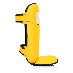 Espinillera de Cuero Real para Hombre y Mujer, Protector de Espinillera de Cuero Real, Ligero y Duradero, Entrenamiento de MMA, Kickboxing, Material Impermeable de PU EVA para Adultos - Product Image 5