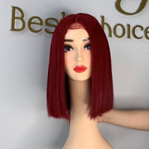 Vente en gros d'extensions de cheveux vietnamiens vierge 100% cheveux humains couleur vin perruques os droite meilleur prix trame de génie - Product Image 5
