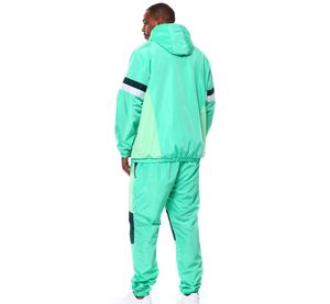 Ensemble de survêtement décontracté pour homme LAVISH LOOK avec logo personnalisé, respirant, en polyester et polaire, imprimé sérigraphié, deux pièces, haut de gamme - Product Image 4