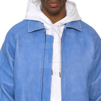 Blouson aviateur en cuir pour homme, durable, coupe-vent, imperméable, respirant, écologique, haute qualité, service OEM, col montant, hiver